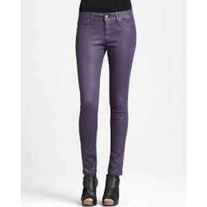 Women’s Size 27 DL1961 Amethyst Emma Coated Leggings EUC